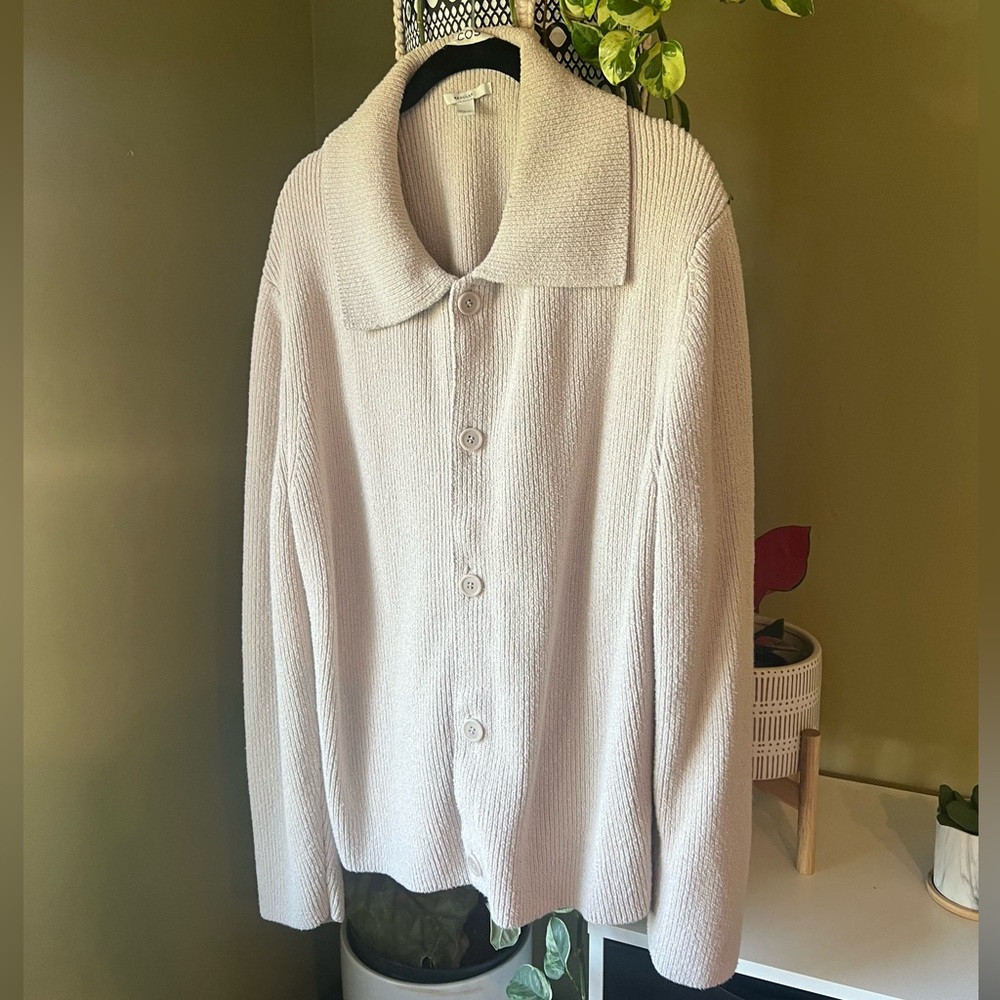 Mens COS BOUCLÉ-KNIT CARDIGAN